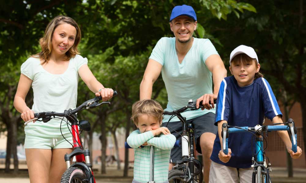 Familien gezielt motivieren, häufiger das Rad zu benutzen.