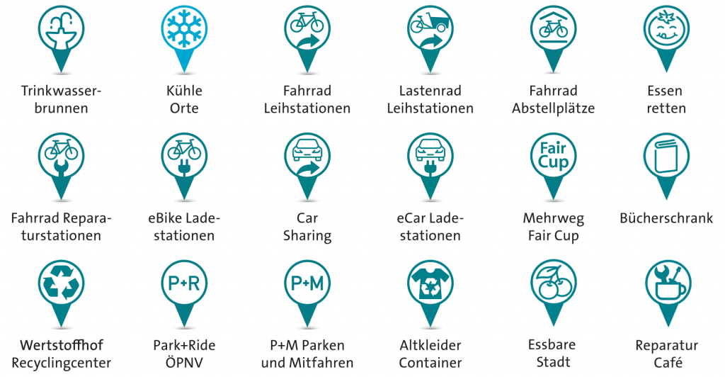 Klimaschatzkarte POIs