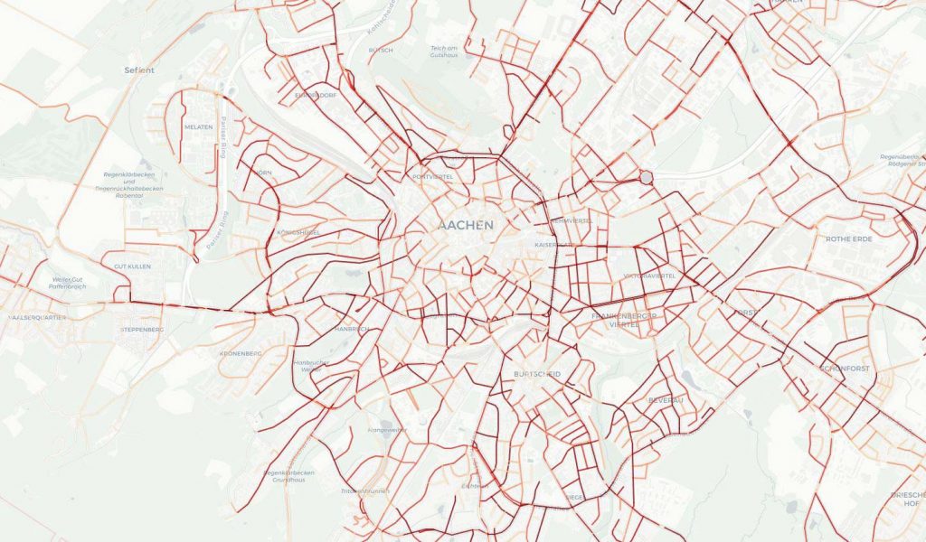 Interaktive Heatmap je Mobilitätsart Klima-taler