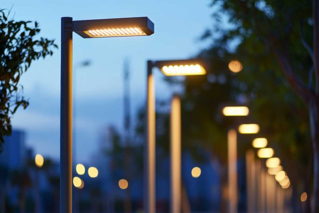 Stromsparende LED Straßenbeleuchtung